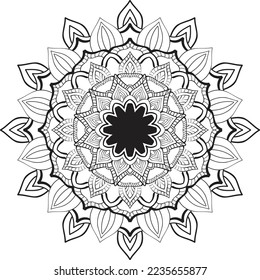Stylische Mandala Design Illustration. Circle Mandala Mustergrafik