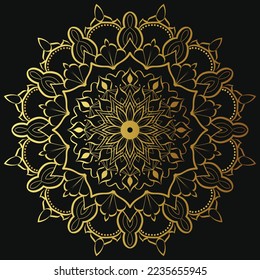 Elegante Mandala Design Illustration. Ilustración de patrón de manala circular