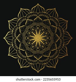 Stylish Mandala Design Illustration. Circle mandala  pattern illustration