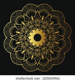 Stylish Mandala Design Illustration. Circle mandala  pattern illustration