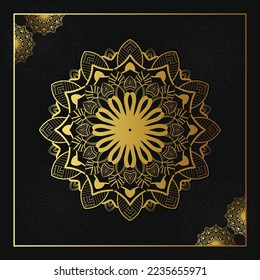 Elegante Mandala Design Illustration. Ilustración de patrón de manala circular