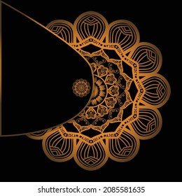 Ilustración del diseño del patrón de Mandala elegante