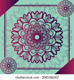 Stilvolle Mandala Design Illustration