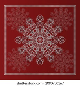 Stylish Mandala Pattern Design Illustration