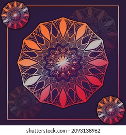 Stilvolle Mandala Design Illustration
