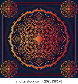 Stylish Mandala Pattern Design Illustration