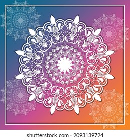 Stylish Mandala Pattern Design Illustration