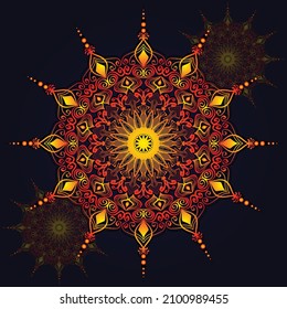 Stylish Mandala Pattern Design Illustration