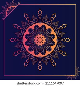 Stylish Mandala Pattern Design Illustration