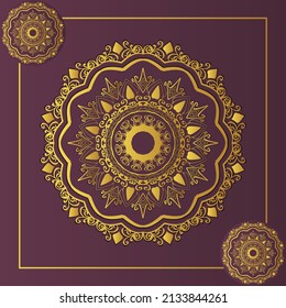 Ilustración del diseño del patrón de Mandala elegante