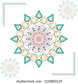 Stylish Mandala Pattern Design Illustration