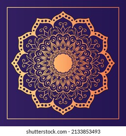 Stilvolle Mandala Design Illustration