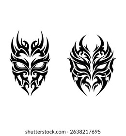 Stylish Mask Motifs for Artistic Expression