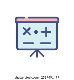 Stylish Math Equation Icon for Education