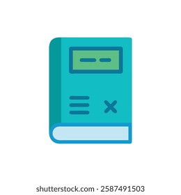 Stylish Mathematics Book Icon for Students