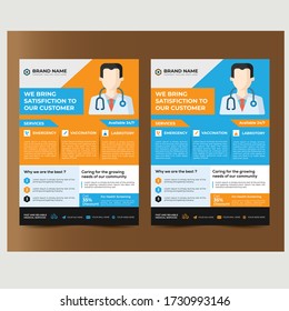 Stylish Medical Care template, brochure or flyer design with proper place holders for your content.
Covid 19 coronavirus virtual conference flyer with 2 color version 