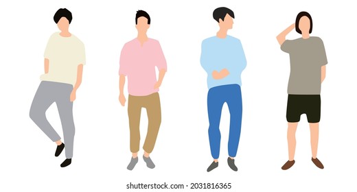 Stylish men fashion silhouette vector icon illustration white background