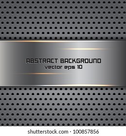 Stylish metallic background. Vector