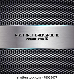 Stylish metallic background. Vector