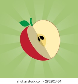 Stylish Minimal Apple Illustration