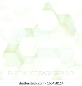 Stylish minimal background with pure & soft white tones, vector illustration