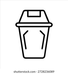 Stilvolles Minimal Bin Icon für moderne Anwendungen und saubere Schnittstellen