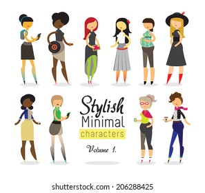 Stylish Minimal Characters vol.1