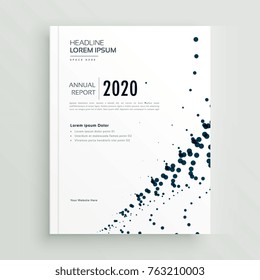 stylish minimal dots abstract brochure design template