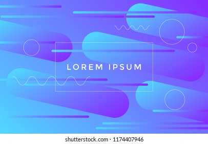 Stylish minimal geometric background. Shapes composition. Vector illustration