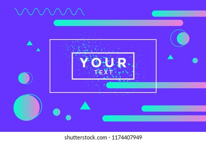 Stylish minimal geometric background. Shapes composition. Vector illustration
