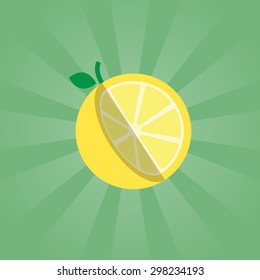 Stylish Minimal Lemon Illustration