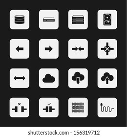 Stylish Minimal Network Themed Icons