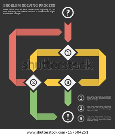 Stylish Minimal Problem Solving Graph Illustration