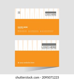 stylish minimal simple colorful creative vector business card design