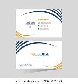 diseño de tarjetas de negocios vectoriales creativas de color sencillo y elegante