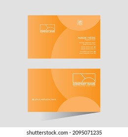 stylish minimal simple colorful creative vector business card design