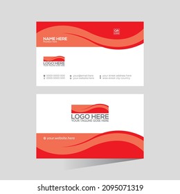 stylish minimal simple colorful creative vector business card design