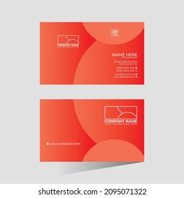 stylish minimal simple colorful creative vector business card design