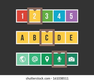 Stylish Minimal Slider Pointer Illustration