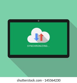 Stylish Minimal Tablet Illustration