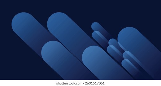 Elegante fondo minimalista que muestra elegantes Formas de degradado azul contra un fondo oscuro. Perfecto para diseños modernos eps 10