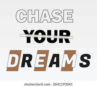 Stylish Minimalist Motivation – Chase Your Dreams in Contemporary Typography