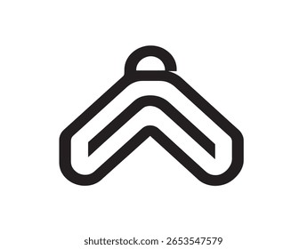 Elegante minimalista repetir icono de Vector línea de arte mirada limpia
