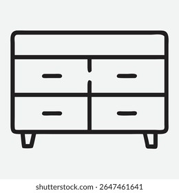 Ícone de painel lateral elegante e minimalista em design de arte de linha limpa