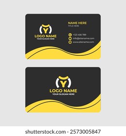 Stylish Minimalist Vector Business Card Design