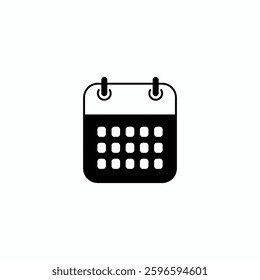 Stylish Minimalistic Calendar Icon for Daily Planning, Scheduling, and Organization Purposes in Modern Design