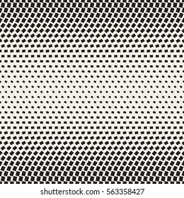 Stylish Minimalistic Halftone Grid.. Abstract Geometric Background Design. Vector Seamless Black and White Pattern.