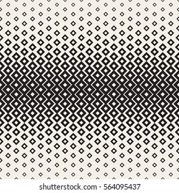 Stylish Minimalistic Halftone Grid.. Abstract Geometric Background Design. Vector Seamless Black and White Pattern.