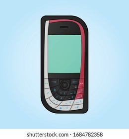 Stylish Mobile Phone. Vector Design.