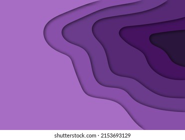 Stylische moderne 3D-Papierschneidvorlage mit abstrakten Curve-Formen-Hintergrund für Flyer, Banner, Präsentationen und Poster